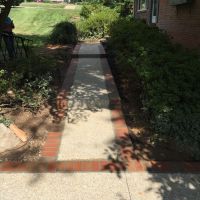 Exposed Aggregate and Brick Steps in Springfield VA - Wright's Concrete