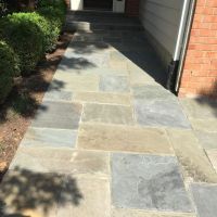 Blue Pattern Blue Front Entryway and Sidewalk with Concrete Base in North Springfield, VA - Wright's Concrete