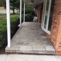 Concrete Driveway, Front Entryway Pennsylvania Variegated Flagstone, in Fairfax VA - Wright's Concrete