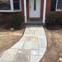 Flagstone Walkway, Concrete Jacuzzi and Shed Pads in Annandale, VA - Wright's Concrete