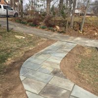 Flagstone Walkway, Concrete Jacuzzi and Shed Pads in Annandale, VA - Wright's Concrete