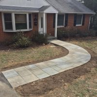 Flagstone Walkway, Concrete Jacuzzi and Shed Pads in Annandale, VA - Wright's Concrete