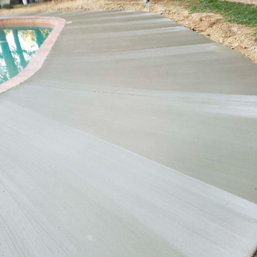 Cement Swimming Pool Deck in Mount Vernon, VA - Wright's Concrete