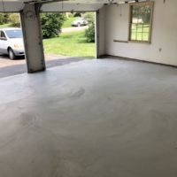 Concrete Garage Floor and Flagstone Sidewalk and Stoop in Sterling, Virginia - Wright's Concrete