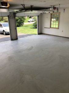 Concrete Garage Floor and Flagstone Sidewalk and Stoop in Sterling, Virginia - Wright's Concrete