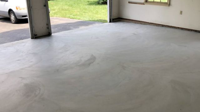 Concrete Garage Floor and Flagstone Sidewalk and Stoop in Sterling, Virginia - Wright's Concrete