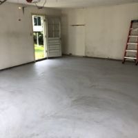 Concrete Garage Floor and Flagstone Sidewalk and Stoop in Sterling, Virginia - Wright's Concrete