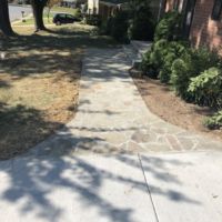 Pennsylvania Variegated Flagstone Stoop and Sidewalk in Lorton, Virginia - Wright's Concrete