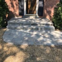 Pennsylvania Variegated Flagstone Stoop and Sidewalk in Lorton, Virginia - Wright's Concrete