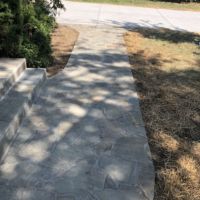 Pennsylvania Variegated Flagstone Stoop and Sidewalk in Lorton, Virginia - Wright's Concrete