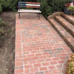 Brick Sidewalk with Concrete Base in Reston, Virginia - Wright's Concrete