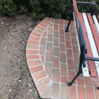 Brick Sidewalk with Concrete Base in Reston, Virginia - Wright's Concrete