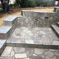 Flagstone Stoop and Steps in Fairfax, Virginia - Wright's Concrete