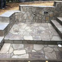 Flagstone Stoop and Steps in Fairfax, Virginia - Wright's Concrete