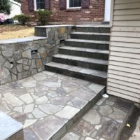 Flagstone Stoop and Steps in Fairfax, Virginia - Wright's Concrete