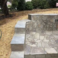 Flagstone Stoop and Steps in Fairfax, Virginia - Wright's Concrete