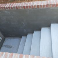 Concrete Steps and Wall with Back Door Entryway, Vienna Virginia - Wright's Concrete