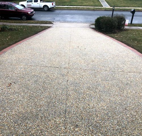 Exposed Aggregate Driveway, Falls Church, VA - Wright's Concrete
