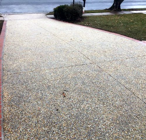 Exposed Aggregate Driveway, Falls Church, VA - Wright's Concrete