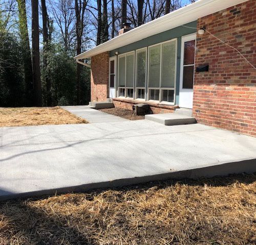 Concrete Driveway and Sidewalk in Annandale, Virginia