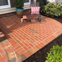 Brick Patio, Brick Steps and Brick Wall with Concrete base in Burke, Virginia