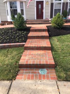 Brick Patio, Brick Steps and Brick Wall with Concrete base in Burke, Virginia - Wright's Concrete